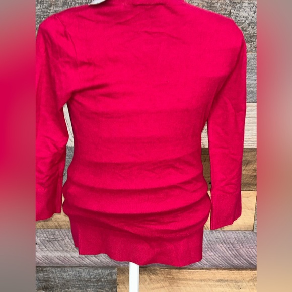 NWT-Kate Spade New York Abree Bow Sweater Tango Red- women’s XS - Picture 6 of 8
